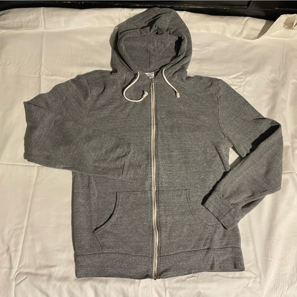 Zip Hoodie XL Made in USA - Cozy Grey